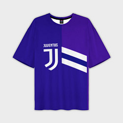 Мужская футболка оверсайз Juventus sport geometry line