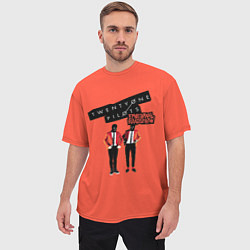 Футболка оверсайз мужская Twenty one pilots emotional roadshow, цвет: 3D-принт — фото 2