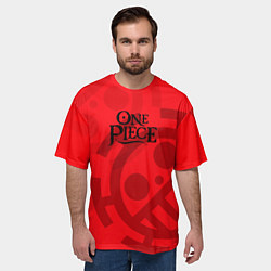 Футболка оверсайз мужская One Piece Luffy Monkey D, цвет: 3D-принт — фото 2