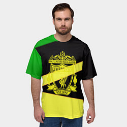 Футболка оверсайз мужская Liverpool geometry sport, цвет: 3D-принт — фото 2