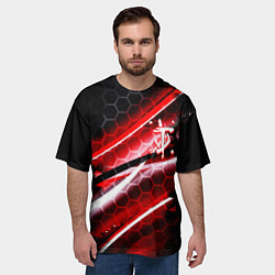 Футболка оверсайз мужская Doom logo game, цвет: 3D-принт — фото 2