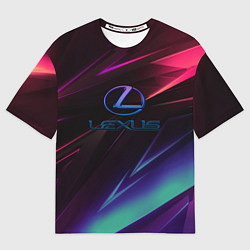 Футболка оверсайз мужская Lexus stripes, цвет: 3D-принт