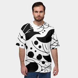 Футболка оверсайз мужская Fashion abstraction - ai art fantasy, цвет: 3D-принт — фото 2