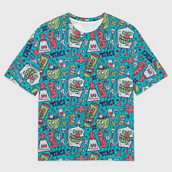 Мужская футболка оверсайз Гавайская вечеринка