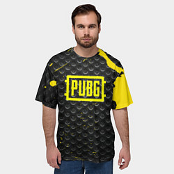 Футболка оверсайз мужская PUBG броня краски, цвет: 3D-принт — фото 2
