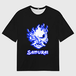 Футболка оверсайз мужская Samurai logo ghost, цвет: 3D-принт