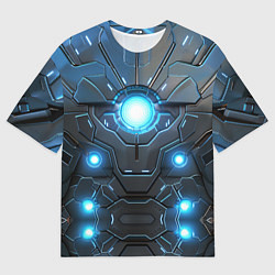 Футболка оверсайз мужская Лунный спасатель, цвет: 3D-принт