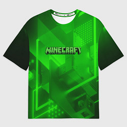 Футболка оверсайз мужская Minecraft кислотная геометрия, цвет: 3D-принт