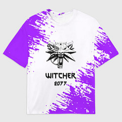 Футболка оверсайз мужская The Witcher 2077 неоновые краски, цвет: 3D-принт