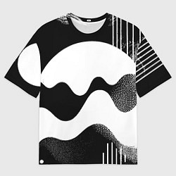 Мужская футболка оверсайз Солнечный дождь - абстракция