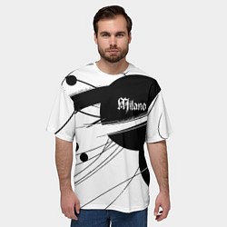 Футболка оверсайз мужская Milano - fashion abstraction, цвет: 3D-принт — фото 2