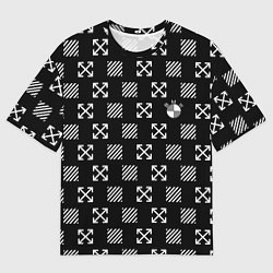 Футболка оверсайз мужская BMW pattern, цвет: 3D-принт