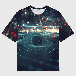 Футболка оверсайз мужская Кибернетическое пространство, цвет: 3D-принт