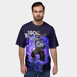 Футболка оверсайз мужская Iso Valorant, цвет: 3D-принт — фото 2