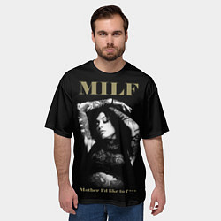 Футболка оверсайз мужская MILF Mother Id like to fuck, цвет: 3D-принт — фото 2