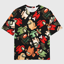 Мужская футболка оверсайз Персонажи Among us