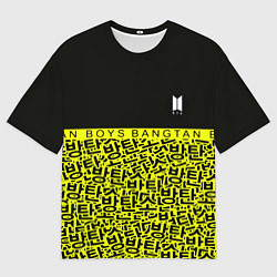 Мужская футболка оверсайз BTS pattern kpop