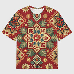 Мужская футболка оверсайз Узоры советского ковра