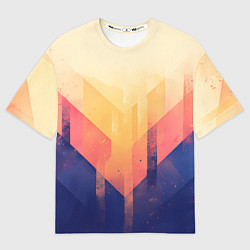 Мужская футболка оверсайз Abstract art - geometric shapes