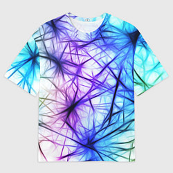Мужская футболка оверсайз Неоновые нервы