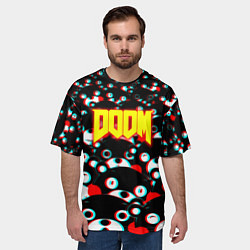 Футболка оверсайз мужская Doom anime, цвет: 3D-принт — фото 2