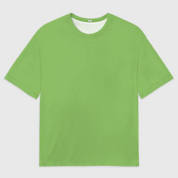 Футболка оверсайз мужская Эмоция брезгливости - зелёный, цвет: 3D-принт