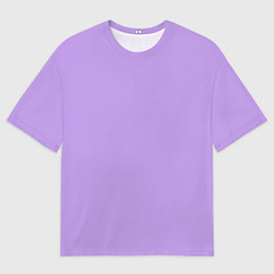 Мужская футболка оверсайз Эмоция страха - сиреневый
