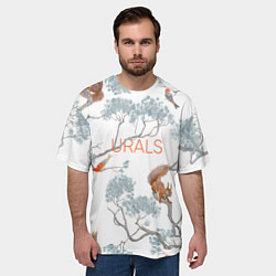 Футболка оверсайз мужская Уральский паттерн, цвет: 3D-принт — фото 2