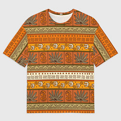 Мужская футболка оверсайз В африканском стиле