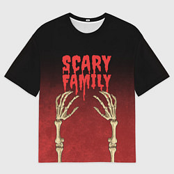 Футболка оверсайз мужская Scary famyli, цвет: 3D-принт