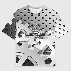 Футболка оверсайз мужская Lexus carbon steel, цвет: 3D-принт