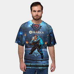 Футболка оверсайз мужская Kelvin Deadlock, цвет: 3D-принт — фото 2