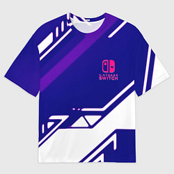 Мужская футболка оверсайз Нинтендо геометрия киберспорт