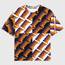 Мужская футболка оверсайз Doom logo pattern