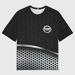 Футболка оверсайз мужская Nissan carbon auto, цвет: 3D-принт
