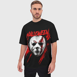 Футболка оверсайз мужская Halloween Michael Myers, цвет: 3D-принт — фото 2