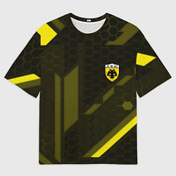Мужская футболка оверсайз AEK fc geometry