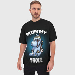 Футболка оверсайз мужская Mummy troll, цвет: 3D-принт — фото 2