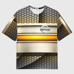 Мужская футболка оверсайз Nissan sport avto metal