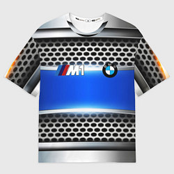 Мужская футболка оверсайз BMW metal machine