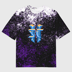 Футболка оверсайз мужская Starcraft брызги красок, цвет: 3D-принт