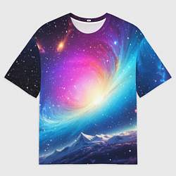 Мужская футболка оверсайз Бескрайний космос