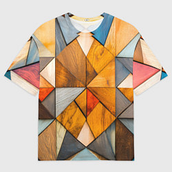 Мужская футболка оверсайз Мозайка