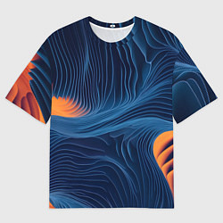 Мужская футболка оверсайз Абстрактная иллюзия