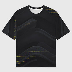 Мужская футболка оверсайз Геометрия полосы текстура