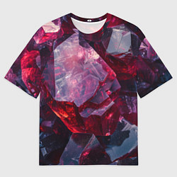 Мужская футболка оверсайз Драгоценный минерал