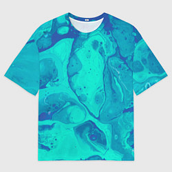 Мужская футболка оверсайз Эффект размытых красок