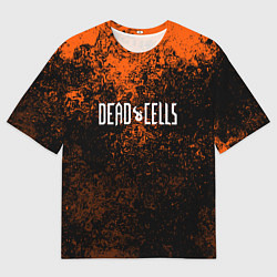 Футболка оверсайз мужская Dead Cells брызги красок текстура, цвет: 3D-принт