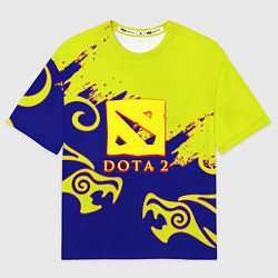 Футболка оверсайз мужская Dota dragon steel, цвет: 3D-принт