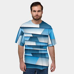 Футболка оверсайз мужская Geometry line, цвет: 3D-принт — фото 2